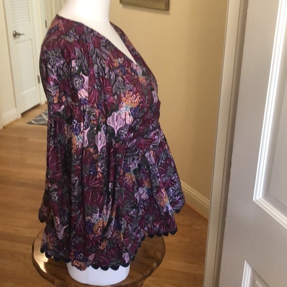 KIKA vargas floral wrap blouse - Picture 5 of 10